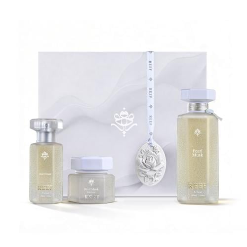 Coffret cadeau Reef Pearl Musk avec eau de parfum, brume et beurre corporel