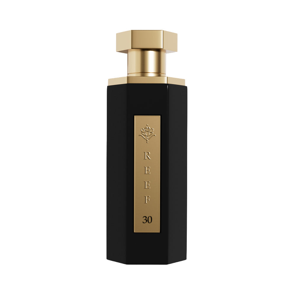 Flacon du parfum Reef 30, eau de parfum épicé cuir unisexe 100 ml