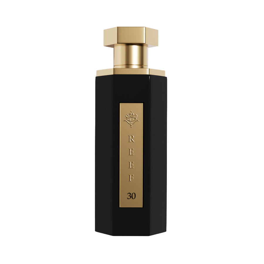 Flacon du parfum Reef 30, eau de parfum épicé cuir unisexe 100 ml